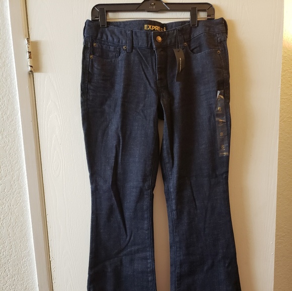 Express "Eva Longoria" Denim Flare Jeans 8L - Picture 4 of 4